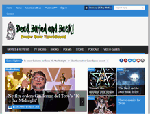 Tablet Screenshot of deadburiedandback.com